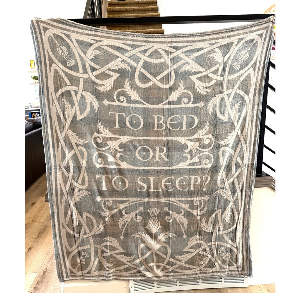 LitJoy Crate Outlander To Bed Or To Sleep‎ Flannel Fleece Throw Blanket 50x60